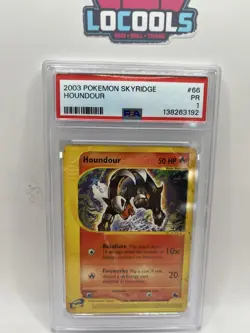 2003 POKEMON SKYRIDGE #66 HOUNDOUR PSA 1 - Image 1