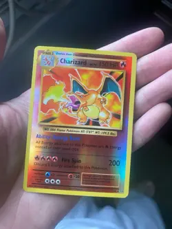 Pokemon TCG Charizard 11/108 Evolutions Holo Rare 150 HP Fire Spin Energy Burn - Image 1