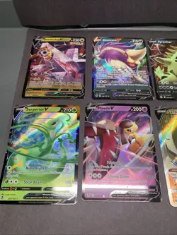 Pokemon TCG Full Art Holo Rare V Lot of 9 Cards NM Modern - Image 2