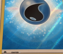 1x Water Energy Texture Full Art Holo Crown Zenith 154/159 Pokem Card NM - Image 2