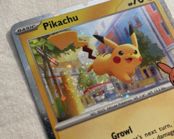 1x Pikachu 018/091 Cosmos Holo W/Swirl Rare Trick or Trade 2024 Pokemon Card NM - Image 4