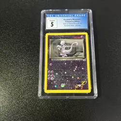 Pokemon Card Rocket's Mewtwo 8 Reverse Foil Promo Winner Best of Game Grade 5 - Image 1
