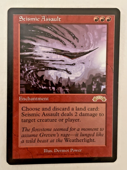 1x Seismic Assault Exodus MTG Magic the Gathering LP/NM - Image 1