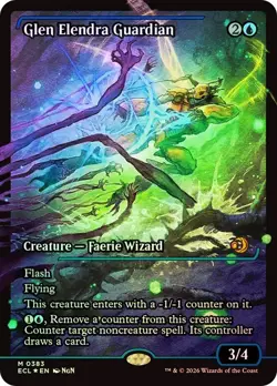 Glen Elendra Guardian Foil Japan Showcase Lorwyn Eclipsed NM MTG - Image 1