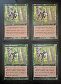 PLAYSET MAGIC MTG Elfo Guardaboschi 4x Legioni ITA - Image 1