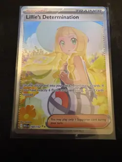 Lillie’s Determination 184/132 Special Illustration Rare Mega Evo Pokemon Clean - Image 1