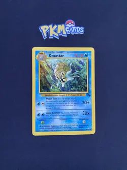 Pokemon TCG Omastar Fossil 40/62 Regular LP. - Image 1
