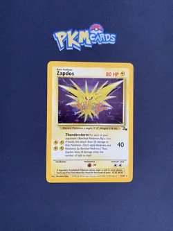 Pokemon TCG Zapdos Fossil Set 15/62 Holo Rare LP. - Image 1