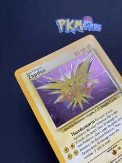 Pokemon TCG Zapdos Fossil Set 15/62 Holo Rare LP. - Image 2