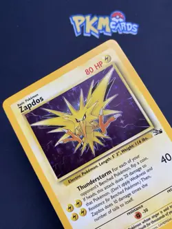 Pokemon TCG Zapdos Fossil Set 15/62 Holo Rare LP. - Image 3