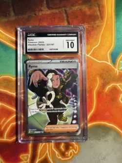 2023 Pokemon Obsidian Flames Ryme CGC 10 English #221/197 Gem Mint - Image 1