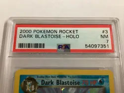 Pokemon Team Rocket DARK BLASTOISE Holo PSA 7 (7351) Graded Power - Image 3