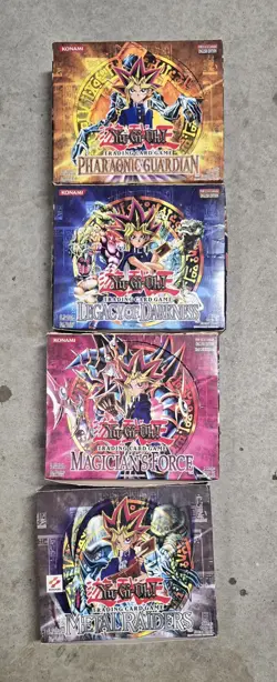 Yu-Gi-Oh Vintage Booster Box DISPLAY ONLY EMPTY yugioh 4 Boxes - Image 1