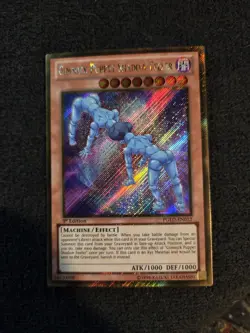YuGiOh Gimmick Puppet Shadow Feeler PGLD-EN012 Gold Secret Rare 1st Edition - Image 1