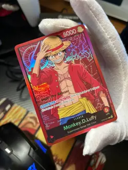 Monkey D. Luffy LEADER ST01-001 Super Pre-Release SPR - One Piece TCG - LP - Image 2