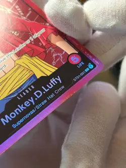 Monkey D. Luffy LEADER ST01-001 Super Pre-Release SPR - One Piece TCG - LP - Image 5