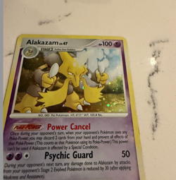 Alakazam 2/123 Holo w/ SWIRL Diamond & Pearl Mysterious Treasures Pokemon Card L - Image 4