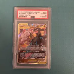 Reshiram & Zekrom GX 157/236 - Cosmic Eclipse - Pokemon Card - PSA 10 - Image 1