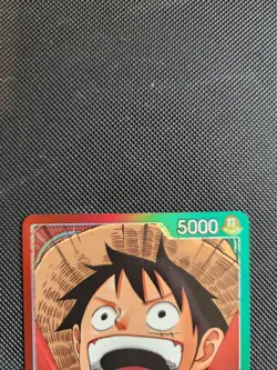 One Piece Card Monkey D Luffy OP13-001 Alt Art Leader Carrying On His Will Mint - Image 2