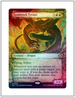 1x Spinerock Tyrant, Showcase Art Foil, Lorwyn Eclipsed, Magic MTG NM - Image 1