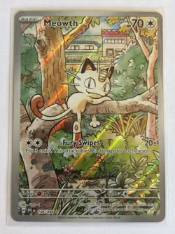 Meowth 106/094 Pokemon TCG Phantasmal Flames Illustration Rare - Image 1
