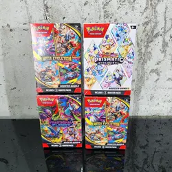 Pokemon TCG Booster Bundle Lot: Prismatic + Phantasmal + 2 Mega Sealed - Image 1