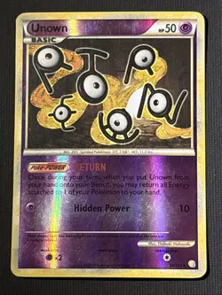 Unown 54/123 Heartgold & Soulsilver Reverse Holo Pokemon TCG MP - Image 1