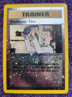 Professor Elm # 3 Best of Game Promo Holo Rare Pokemon *Swirl* - Image 1