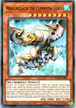 Moulinglacia the Elemental Lord - FLOD-ENSE2 - Super Rare - Limited Ed Yugioh - Image 1