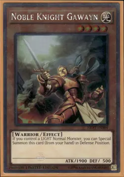 Noble Knight Gawayn - Platinum Rare Limited Edition NKRT-EN004 - NM - YuGiOh - Image 1