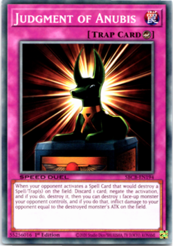 JUDGMENT OF ANUBIS SBCB-EN194 - Common - 1st Edition Yugioh - Image 1