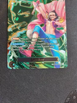 Smoker OP10-030 SR SP Carrying On His Will OP13 One Piece CCG Mint English - Image 3