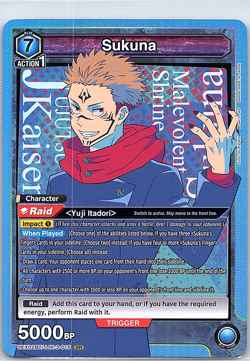 Sukuna SR Union Arena Jujutsu Kaisen Vol.2 UEX02BT/JJK-3-015 - Image 1
