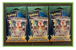 Pokemon TCG 1 Ultra Rare Card 4 Foil Cards 3 Mini Packs - Image 1