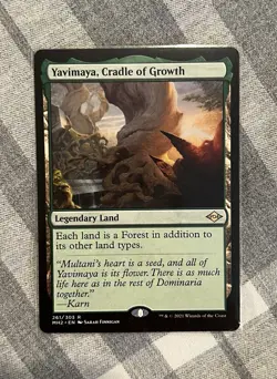 Yavimaya, Cradle of Growth Modern Horizons 2 Magic: The Gathering Card - Image 1