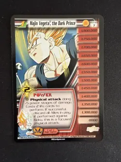 DBZ CCG by Score. Majin Vegeta, the Dark Prince. Rare Preview Card - Image 1