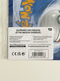 Pokemon TCG Pikachu at the Museum Jumbo Promo Card – Brand New / Sealed – UK - Image 3