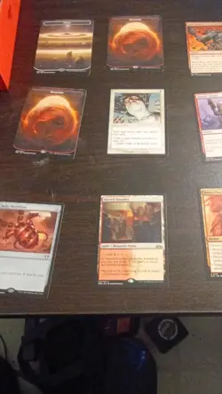 Magic: The Gathering Commander Card Lot Red/White Plains Mountain Ruby Medallion - Image 1