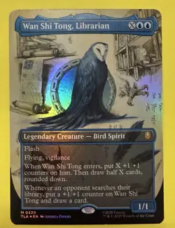 Magic ~ Wan Shi Tong, Librarian #320 ~ Borderless Foil ~ The Last Airbender - Image 1
