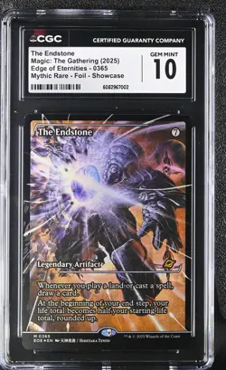 MTG 2025 EOE 0365 The Endstone Mythic Rare Foil Showcase CGC 10 - Image 1