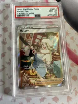 2023 Pokemon Crown Zenith #GG64 Melony Full Art PSA 10 Gem 💎 - Image 1