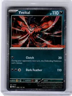 2025 Pokemon—Yveltal #88/132 Mega Evolution— (Stamped) Near Mint - Image 1