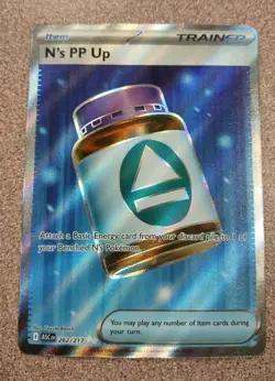 N's PP Up 262/217 Full Art Ultra Rare Pokemon Ascended Heroes ENGLISH NM - Image 1