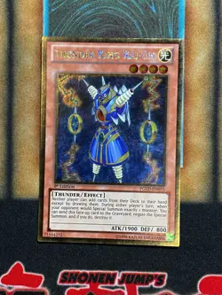 Yugioh Thunder King Rai-Oh PGLD-EN075 Gold Rare 1st Ed LP - Image 1