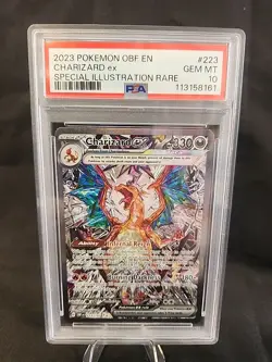 Pokemon 2023 SV Obsidian Flames Charizard EX Card PSA 10 223/197 SIR - Image 1
