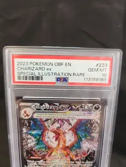 Pokemon 2023 SV Obsidian Flames Charizard EX Card PSA 10 223/197 SIR - Image 2