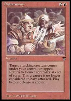 MTG English Disharmony Light Play Normal Legends - Image 1