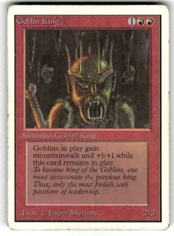 Goblin King - Unlimited Edition MTG (1993) Magic the Gathering - Image 1