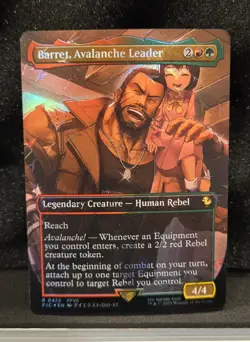 Barret, Avalanche Leader Borderless Chocobo Track Foil Final Fantasy MTG - Image 3