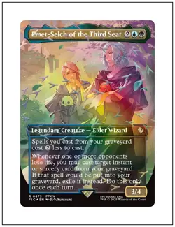1x Emet-Selch of the Third Seat, Chocobo Track Foil, Final Fantasy, MTG NM - Image 1